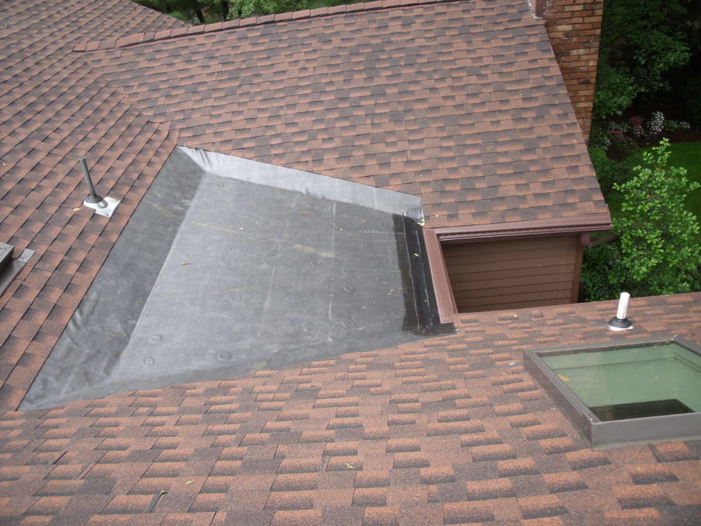EPDM used with shingles 1 CRS Roofing